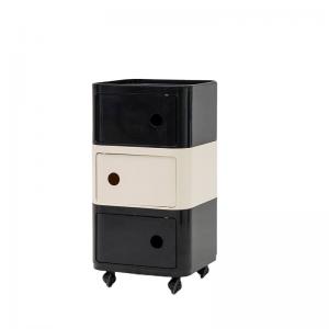Plastic Bedside Storage Cabinet With Wheels