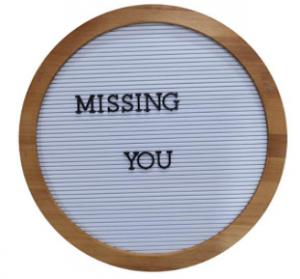Rounded Plastic Letter Board