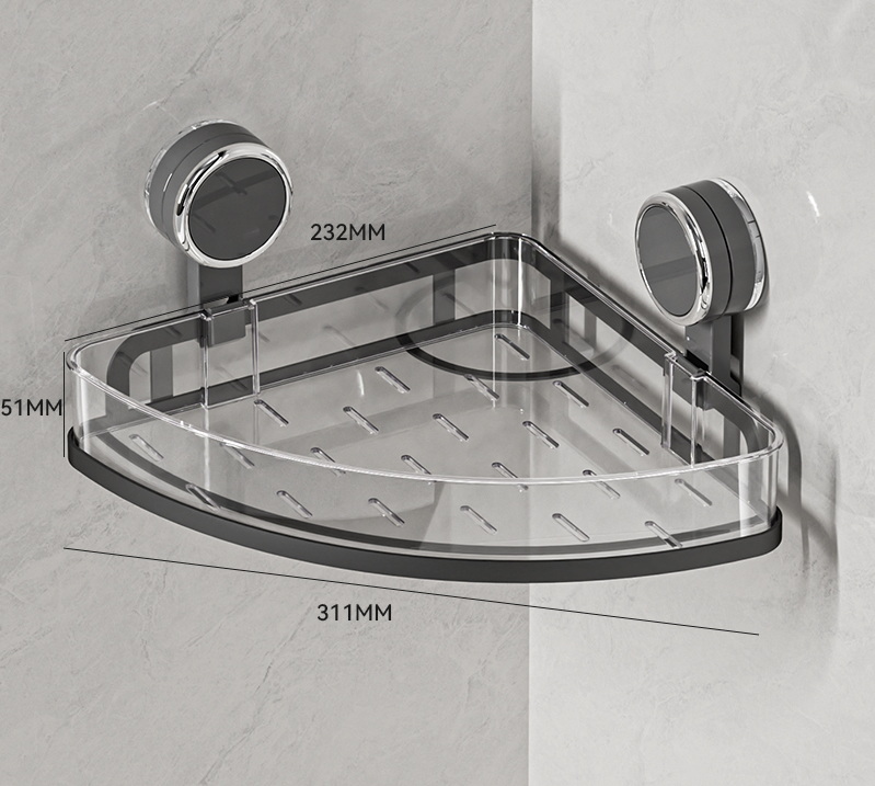 Corner Storage Shelf with Suction Cup, 7053