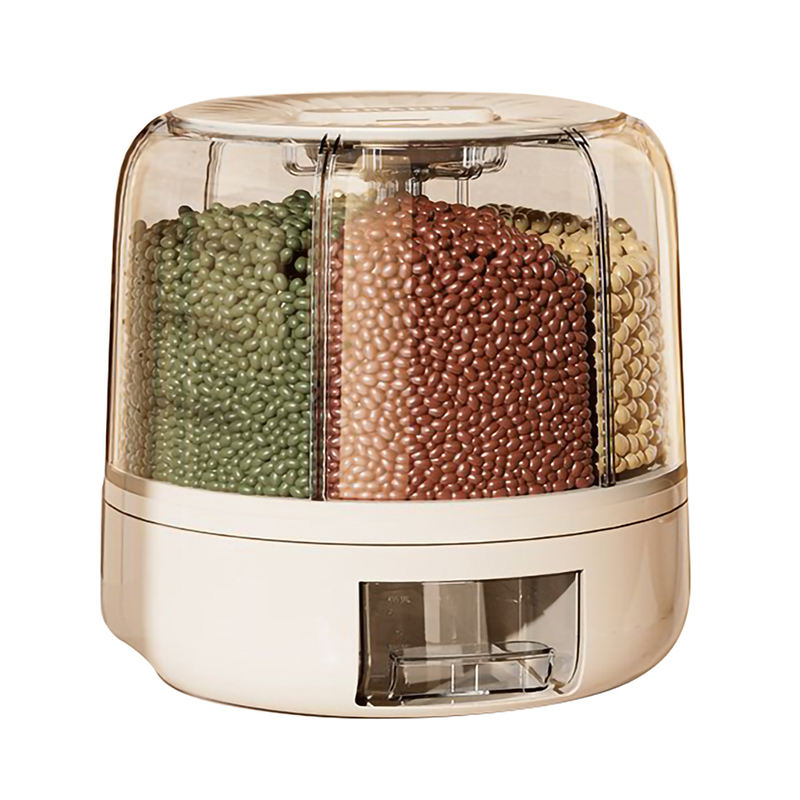 Plastic Rice And Grain Storage Container 360 Rotating Food Dispenser, NF-DN-041(L)