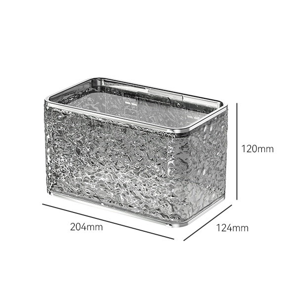 Wall Mounted Punch Free Tissue Box- Glacier Pattern Single Layer, 6851
