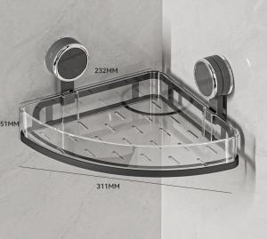 Corner Storage Shelf with Suction Cup