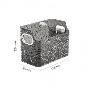 Storage Box with Small Compartment- Glacier Pattern - LARGE
